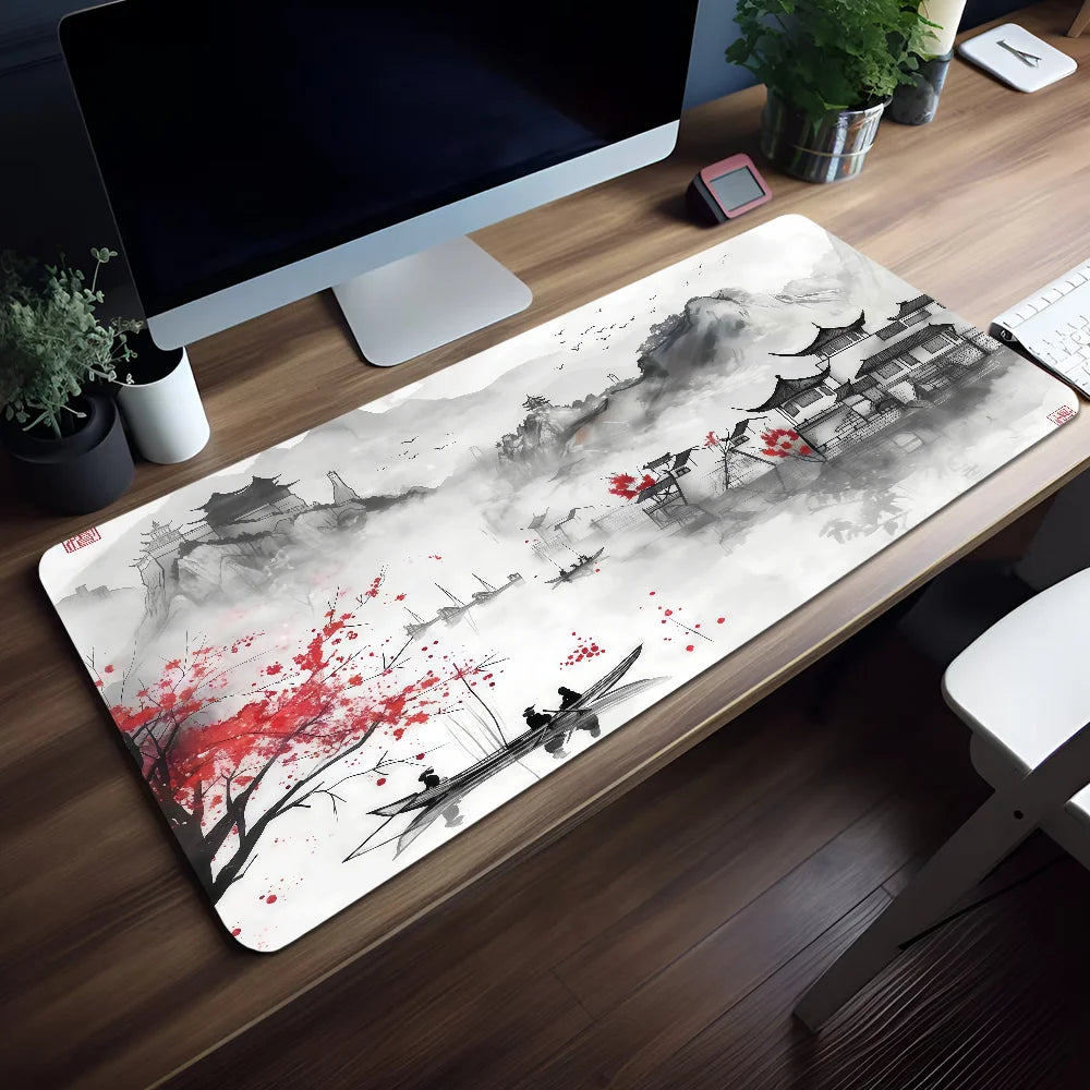 Tapis de Souris Coucher de Soleil Montagne - Vue principale
